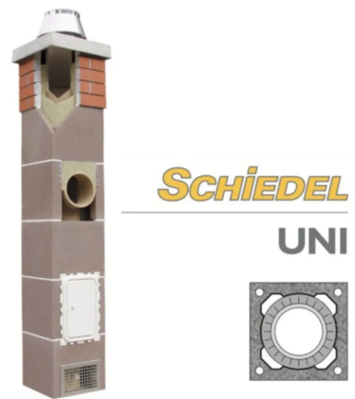 Немецкий керамический дымоход Шидель УНИ (Schiedel UNI)